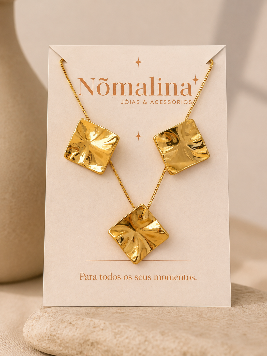 Conjunto Amélia | Banhado a Ouro 18K