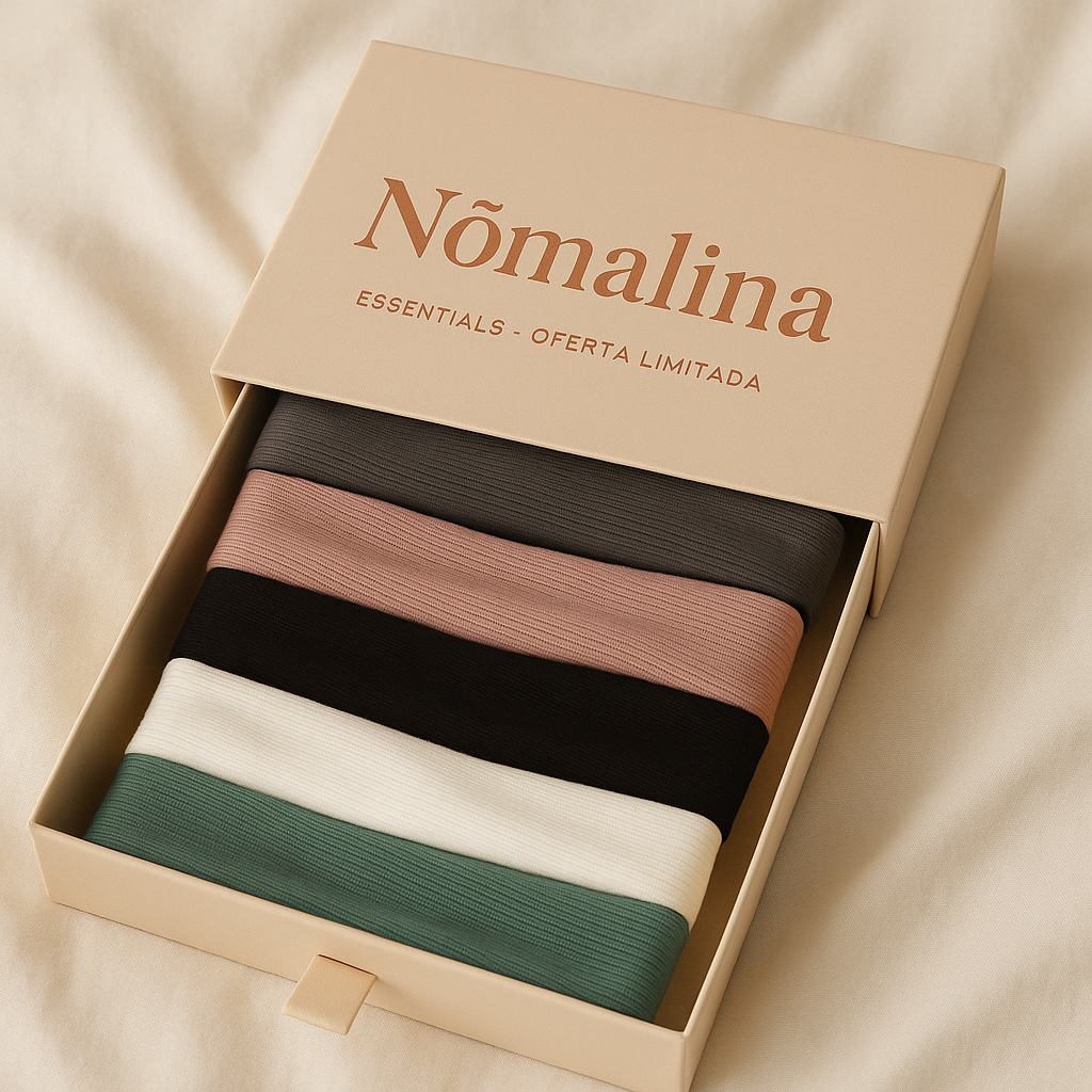 Nõmalina Essentials - Pague 4 Faixas, Leve 5 - Oferta Limitada