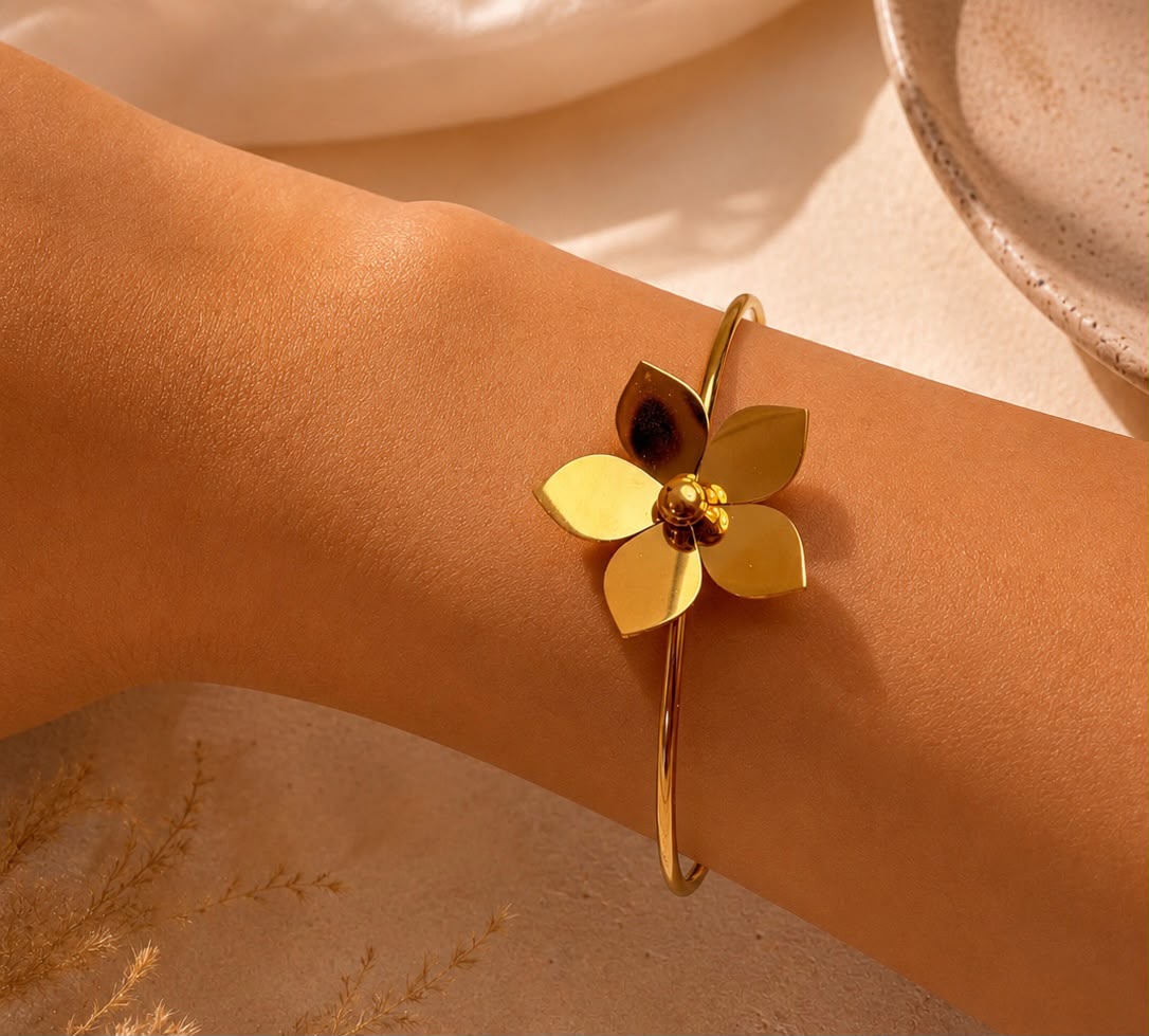 Bracelete Flora | Aço Inoxidável
