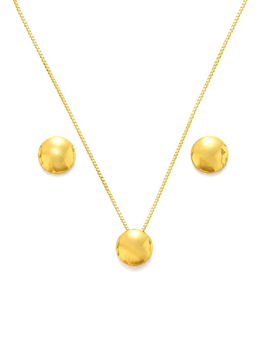 Conjunto Lia - Banho de Ouro 18k