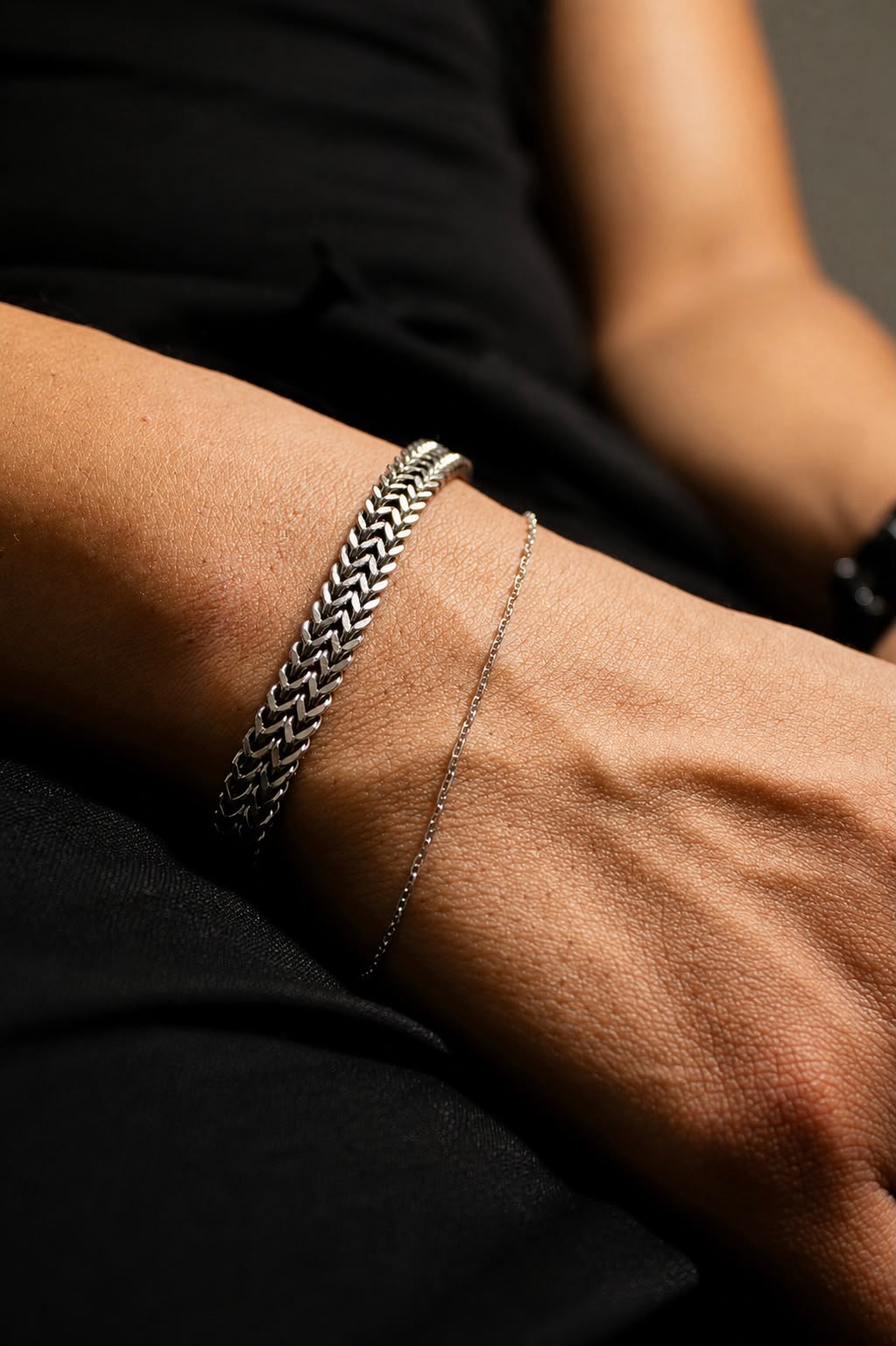 Pulseira Bronx | Prata 925 com banho de Platina