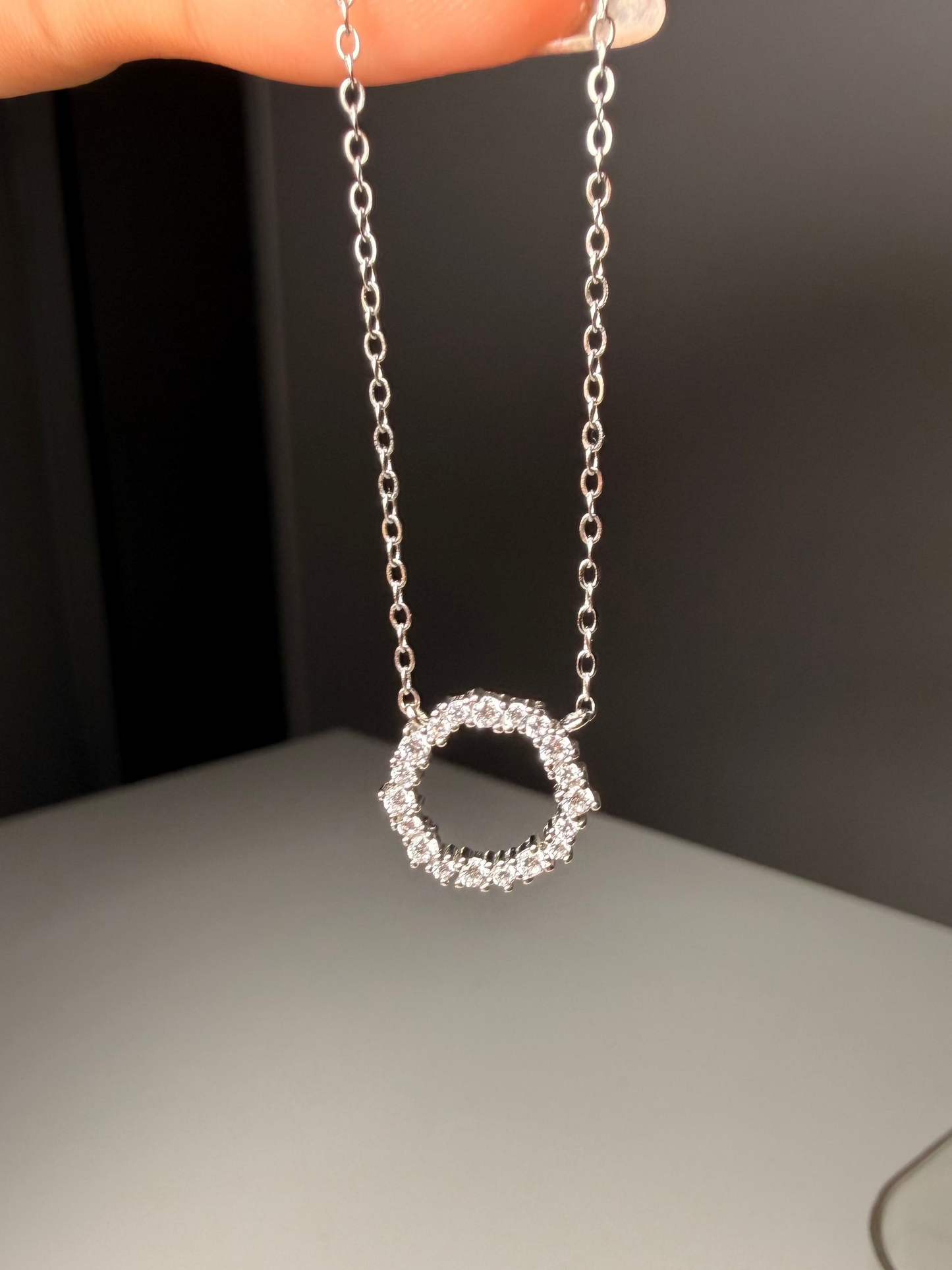 Colar Ciclo | Prata 925 com Banho de Ouro Branco 14k