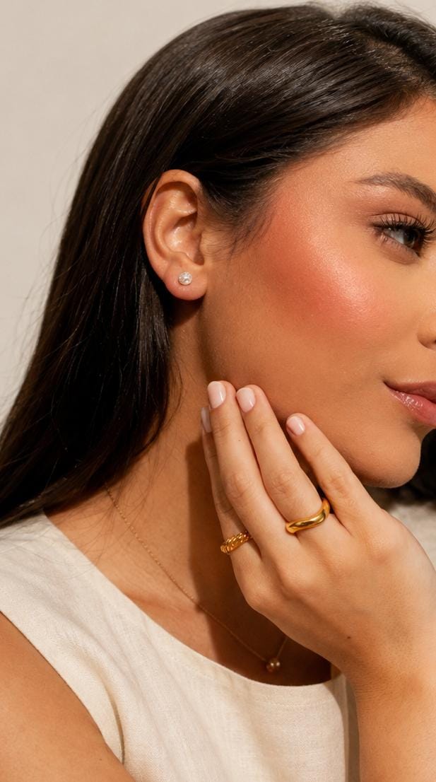 Anel Louise | Banhado a Ouro 18K