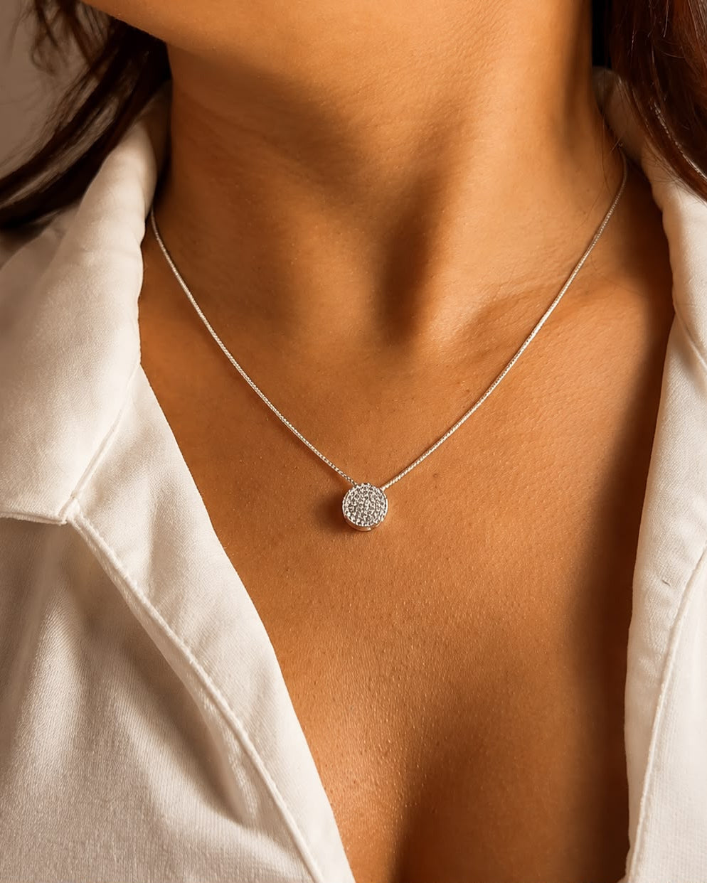 Colar Luna | Banho Premium de Prata 925